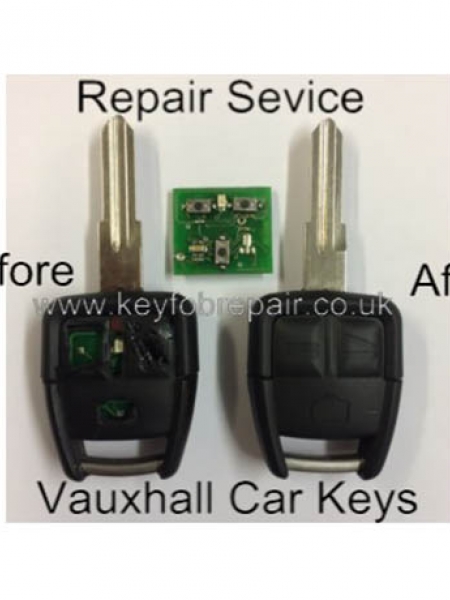 Vauxhall 3 Button Key Fob Repair Including New Case Astra Zafira Vectra Etc